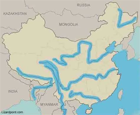 what are the 2 longest rivers in the china